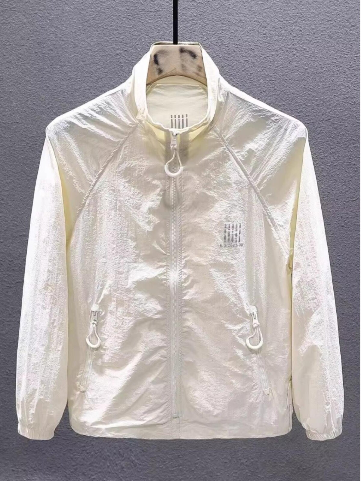 冰丝防晒服男士夏装美国时尚品牌立领宽松夹克户外休闲运动防晒服