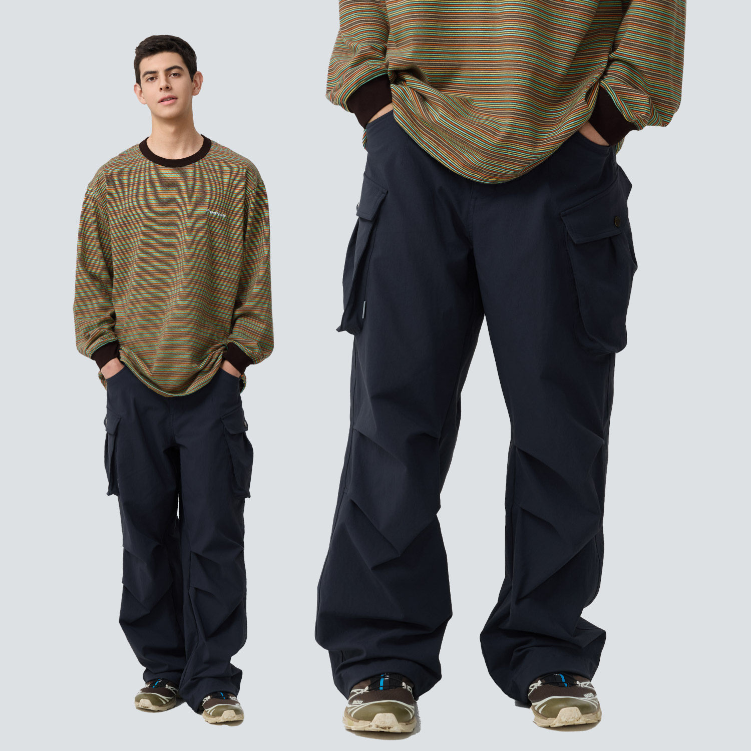 TreesOutside户外耐磨防泼工装长裤休闲直筒裤2025新