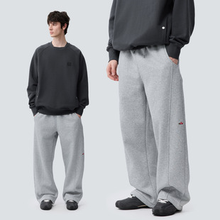 男女2025新款 warmtrees树树脆脆乐园内里摇粒绒保暖卫裤 加绒长裤