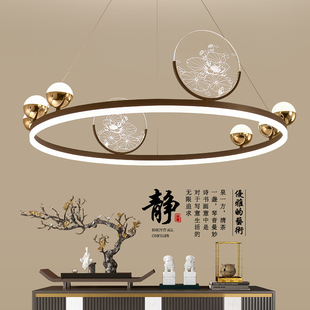 新中式 饰餐厅灯具 LED吊灯中国风禅意现代客厅茶室书房装 创意个性