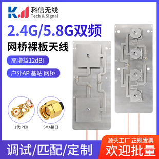 2.4G 5.8G双频WIFI蓝牙无线路由器模块AP网桥天线 高增益信号增强