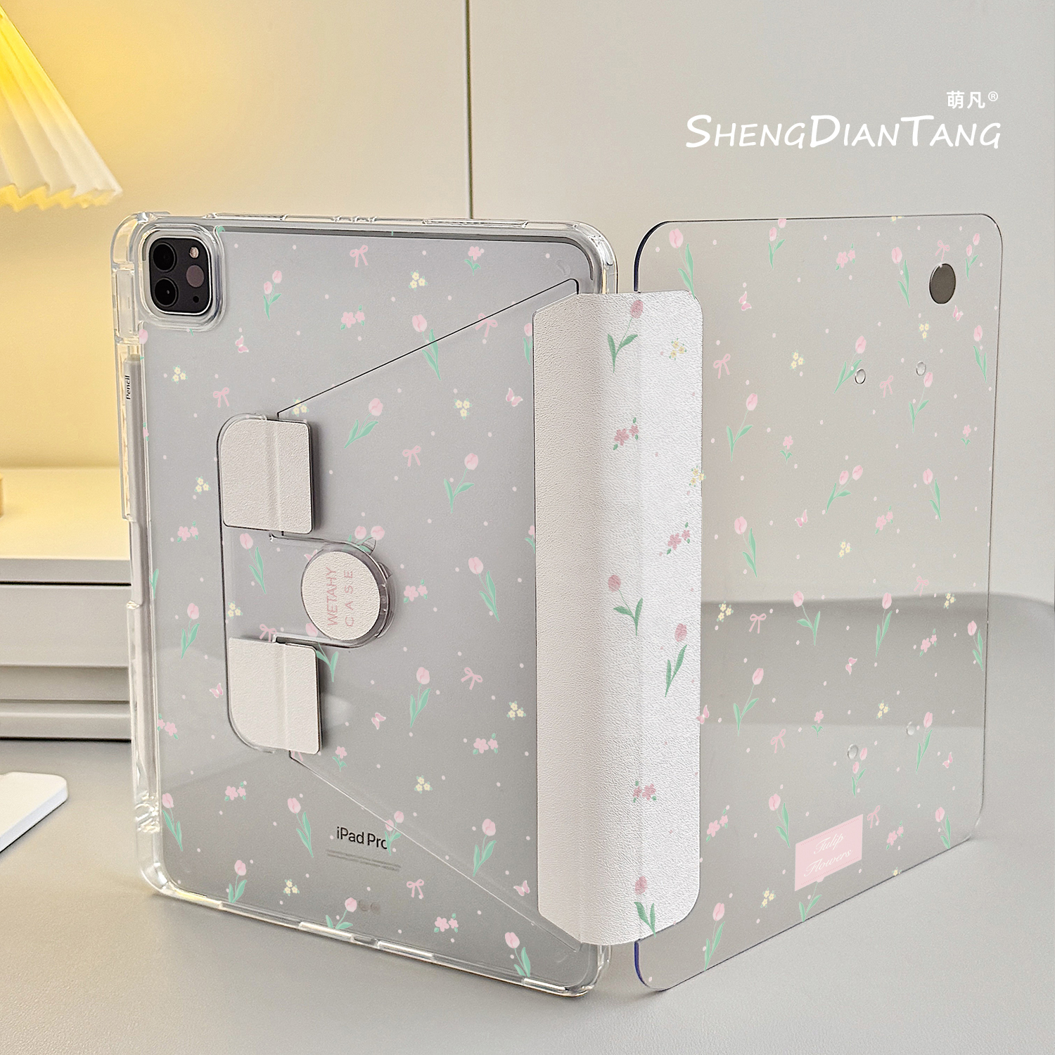 透明720°旋转iPadAir7/6保护套2025新款适用于苹果iPad11保护壳平板Pro11寸Air5带笔槽第10代女款mini7防弯