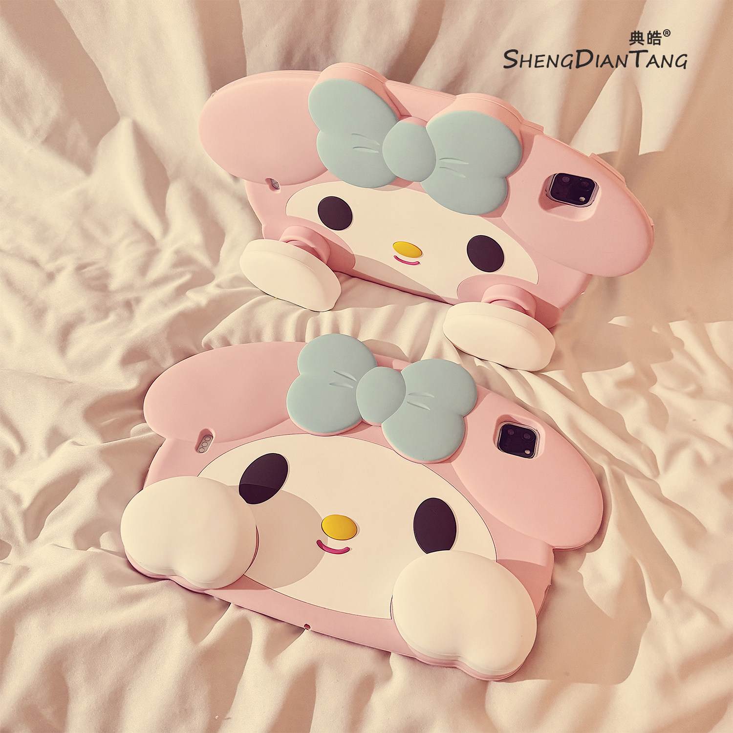 少女可爱美乐蒂360旋转适用苹果iPad11保护壳2025新款iPadAir7/6保护套平板10代Pro11寸软硅胶mini7防弯女款