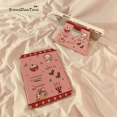 冬日圣诞卡通适用苹果ipad保护套