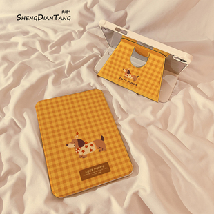 卡通黄格腊肠狗360旋转iPadAir7/6保护套2025新款适用苹果iPad11保护壳平板10代Pro11寸Air5带笔槽mini7女款