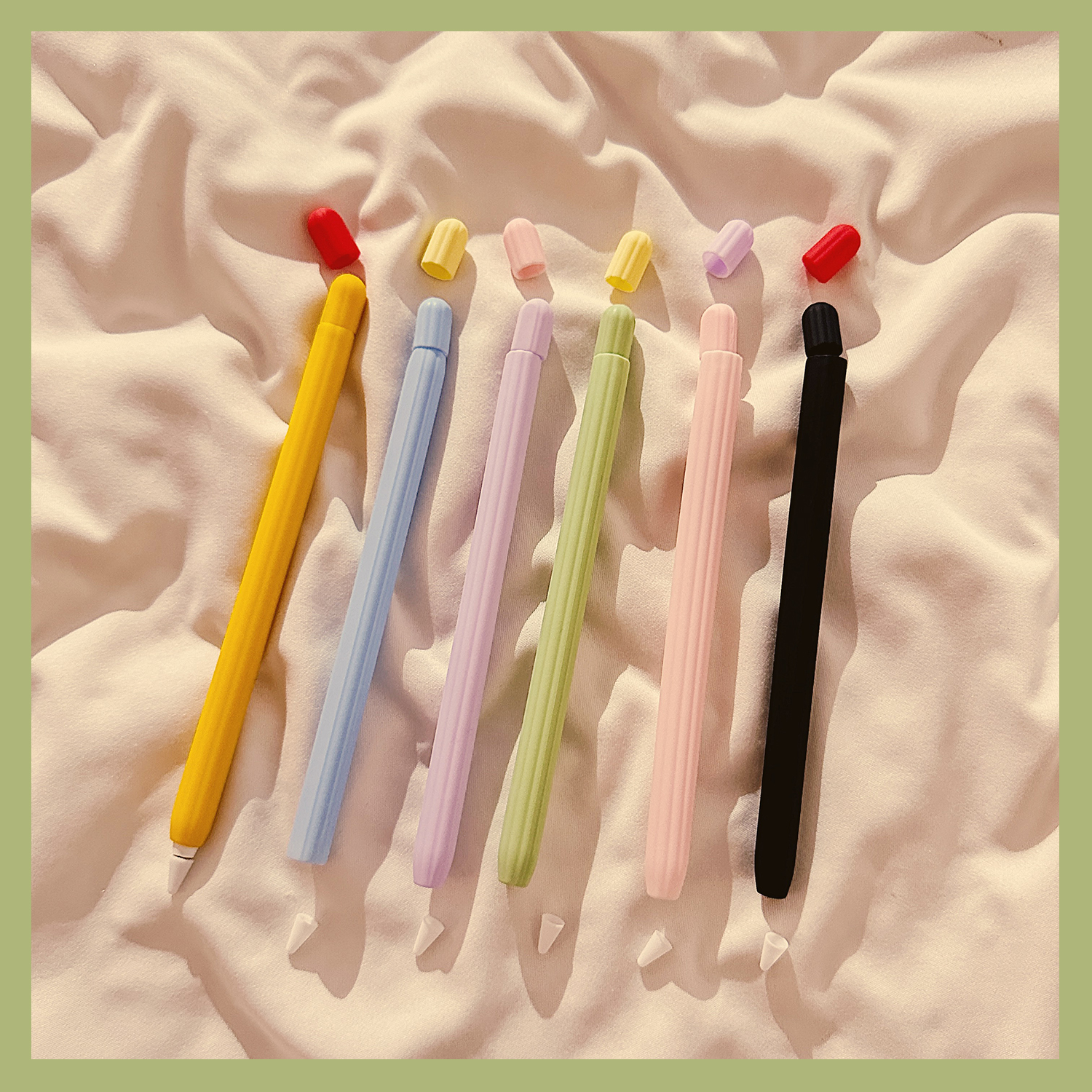 清新糖果色适用苹果Pencil笔套