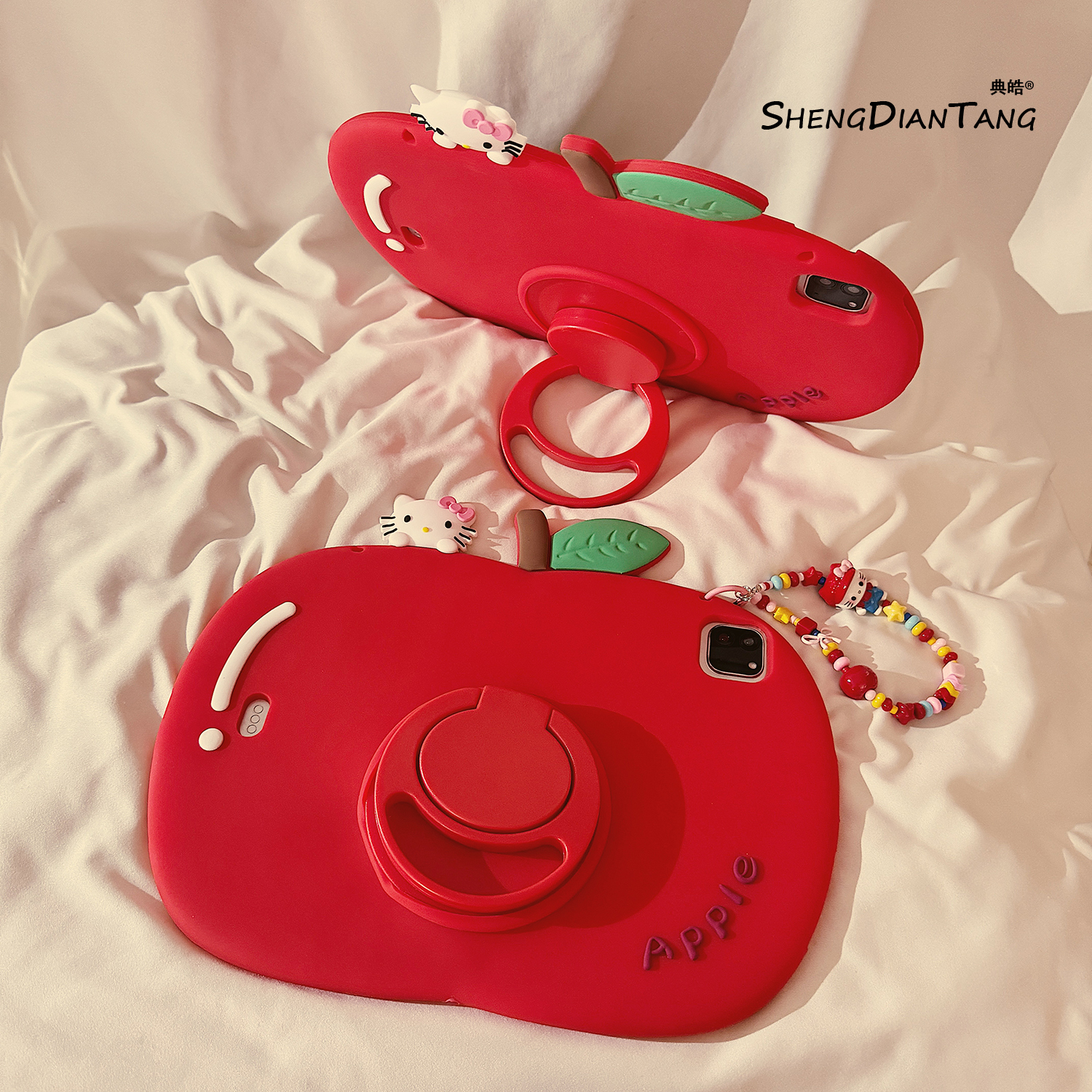 可爱趴趴kt猫适用苹果ipad保护壳