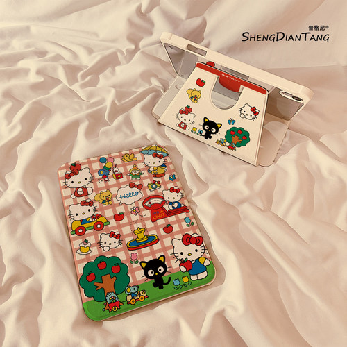 可爱kt猫贴画适用苹果ipad平板壳