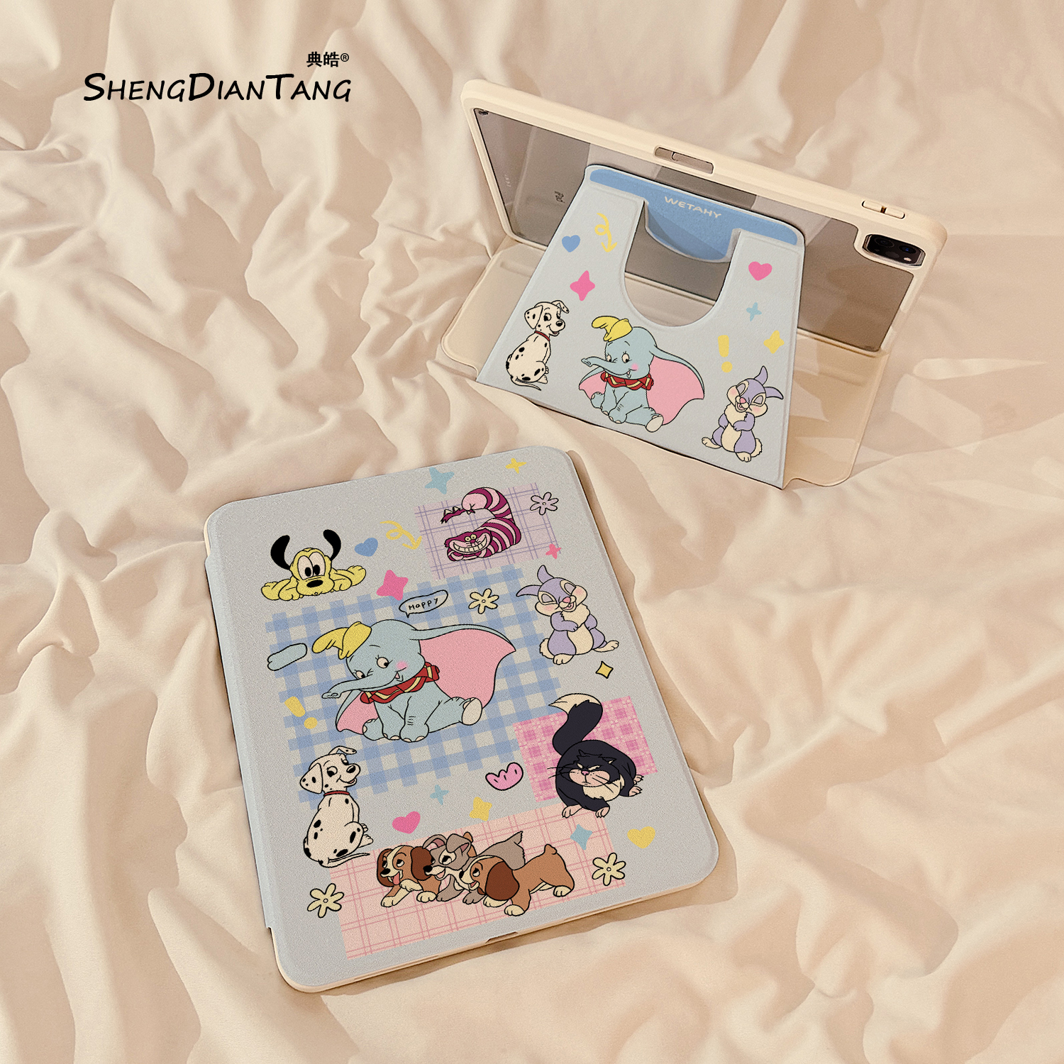 涂鸦可爱动物适用苹果ipad保护套