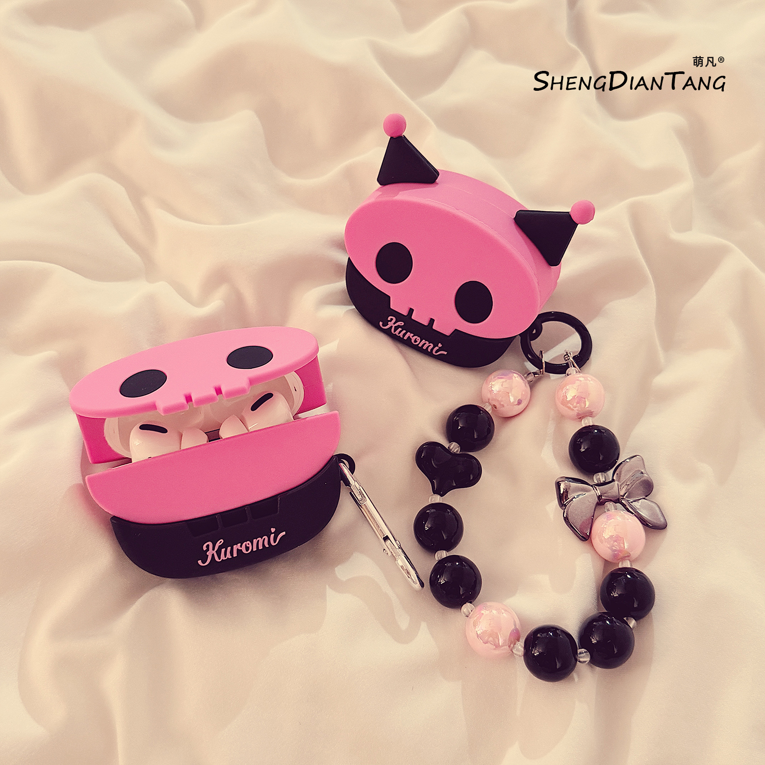 甜酪玫粉库洛米适用苹果耳机套