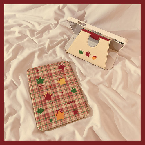 适用苹果格子星星平板壳