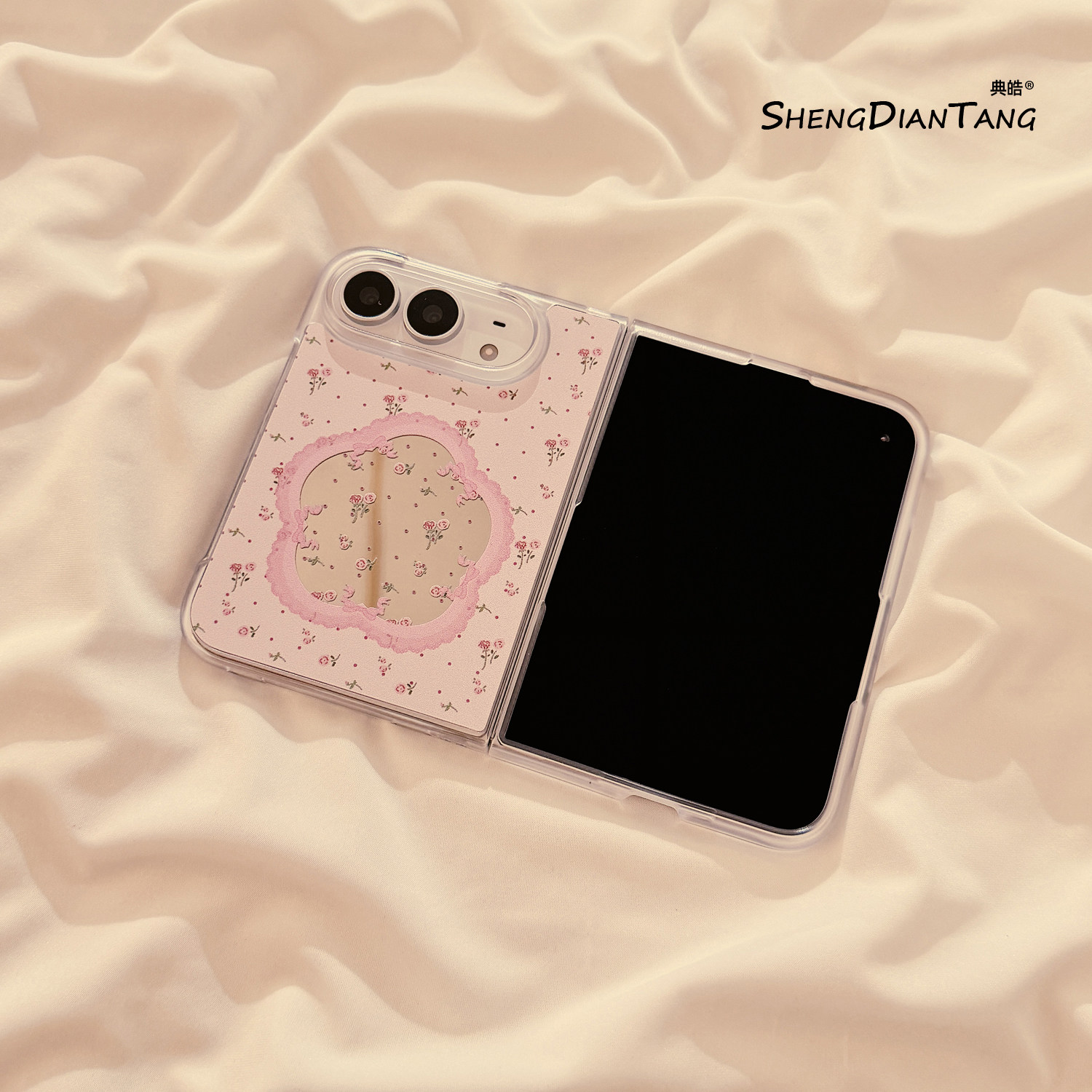 适用iPhone18DUO保护套折叠镜面