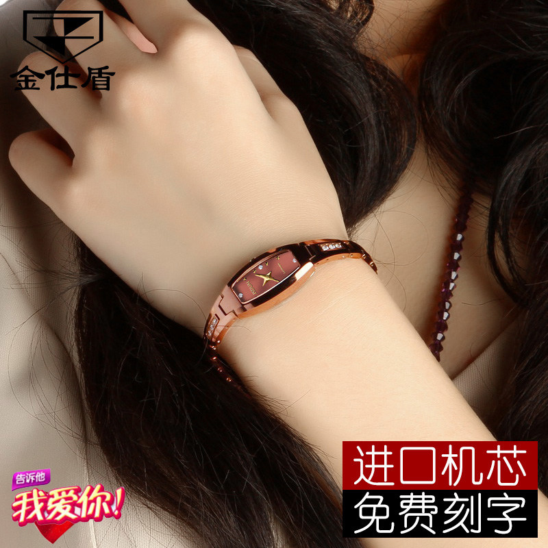 瑞士认证正品牌新款手链石英手表女士式进口芯迷你小巧精致盘十大
