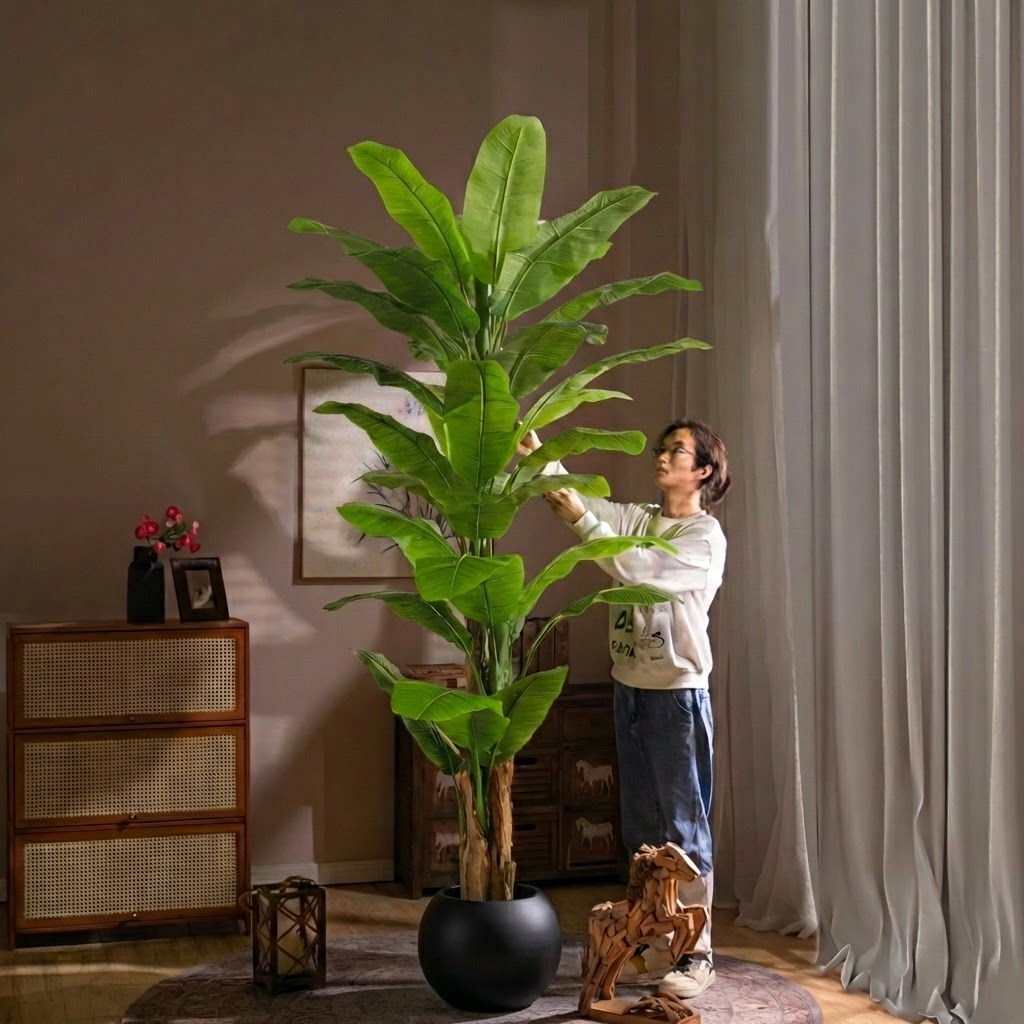 大型仿真芭蕉树旅人蕉天堂鸟室内假树造景观仿生绿色植物落地摆件