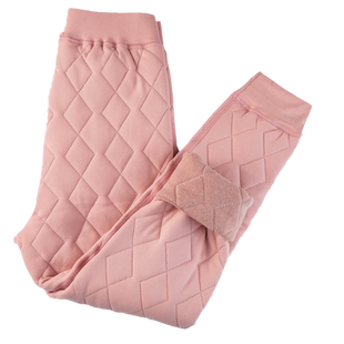 东北过冬中老年人保暖裤三层夹棉加绒加厚女士内穿打底内胆棉裤