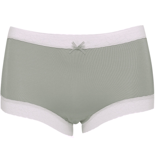 内裤女中腰莫代尔女士蕾丝石墨烯纯棉抗菌无痕高薄款舒适肤色大码