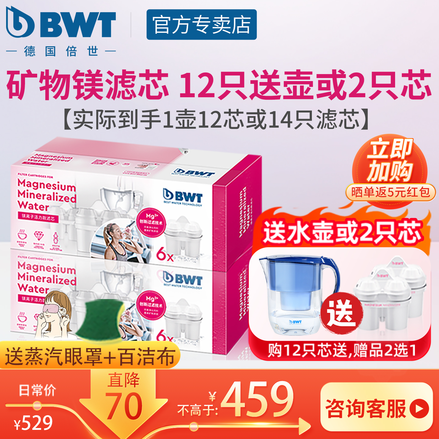 原装进口倍世bwt镁离子滤芯