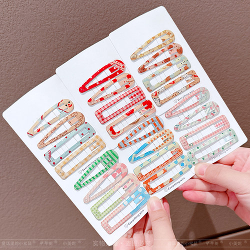 儿童滴油发夹宝宝碎发不伤发bb夹小女孩侧边夹前额刘海夹甜美发卡