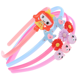 幼儿童碎发发箍防滑塑料发卡女童小女孩宝宝公主卡通可爱压发头箍