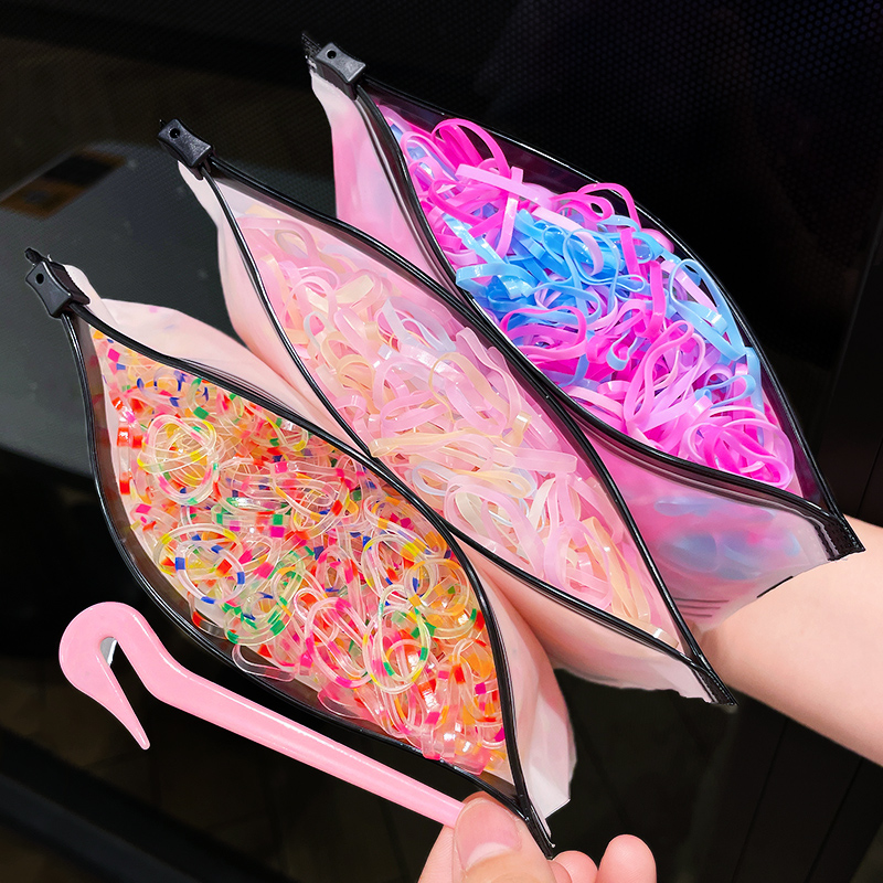 儿童一次性皮筋橡皮圈彩色扎头发