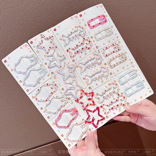 大号云朵发夹儿童可爱碎发bb夹前额侧边夹刘海夹不伤发后脑勺发卡