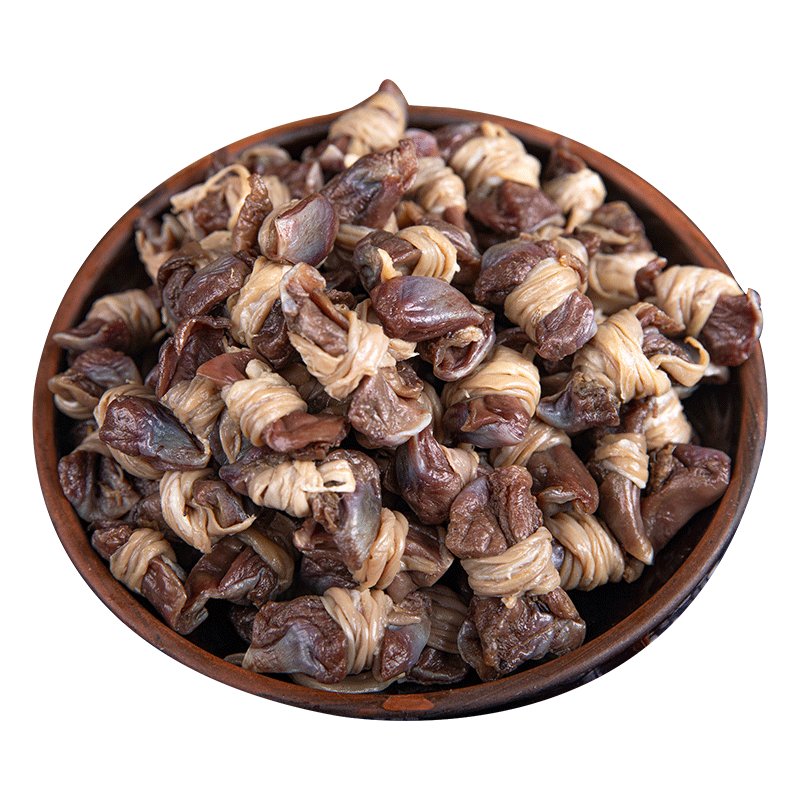 農(nóng)家自制安徽特產(chǎn)日曬風(fēng)干干臘鴨胗腸包鴨胗腸結(jié)咸鴨胗結(jié)500g袋裝