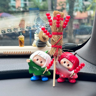 yoyo酱盲盒配件手持可爱装扮道具右右酱手办糖葫芦装饰品车载摆件
