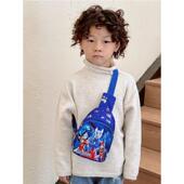 奥特曼斜跨包小胸包新款 外出休闲男女童出游收纳包钢铁人艾莎KT猫