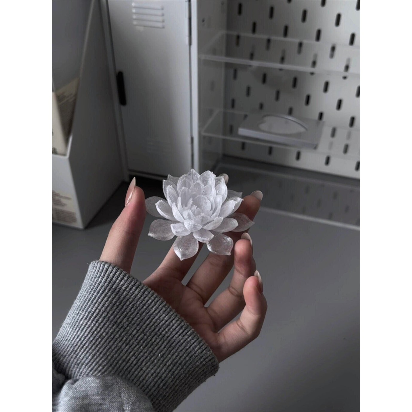莲花摆件灯3d打印桌面装