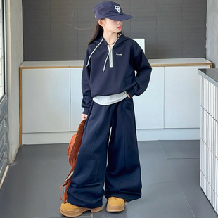 女童套装2025新款儿童洋气时髦春秋款中大童女孩秋季运动两件套