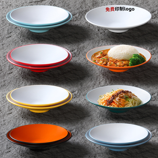 祥源美密胺餐具大碗商用卤肉饭杂酱面浅口碗凉皮拌面炸酱专用面碗