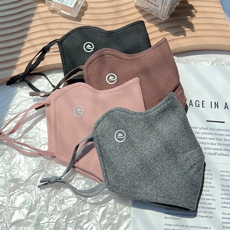 保暖厚实毛绒秋冬防寒口罩高颜值显脸小防冻锁温加厚骑行加绒面罩