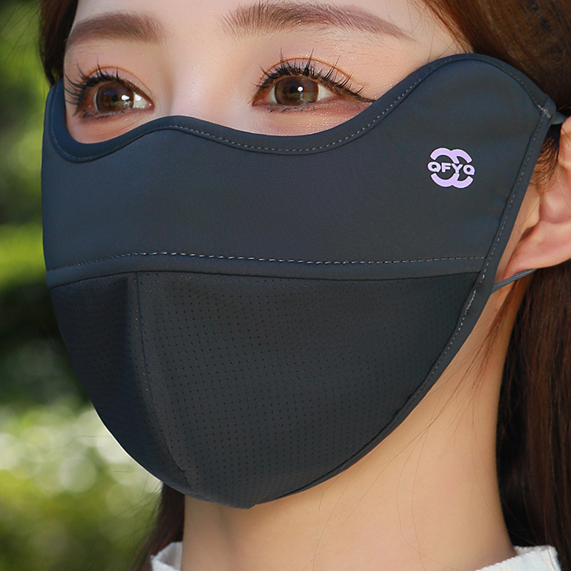 加绒加厚保暖口罩女冬秋季防寒显脸小高颜值透气护眼角防寒风面罩