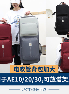 电吹管包加厚双肩适用AE10/20/30便携防泼水时尚可放谱架乐谱书
