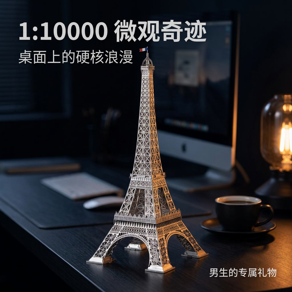 埃菲尔铁塔金属拼图diy生日礼物送男生朋友同学创意实用的毕业