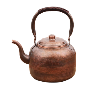 铜壶烧水壶纯铜纯紫铜加厚纯手工加汤壶电磁炉燃气大号鸣笛家用