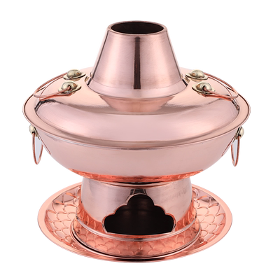 【分体碳锅】特厚纯铜木炭铜火锅