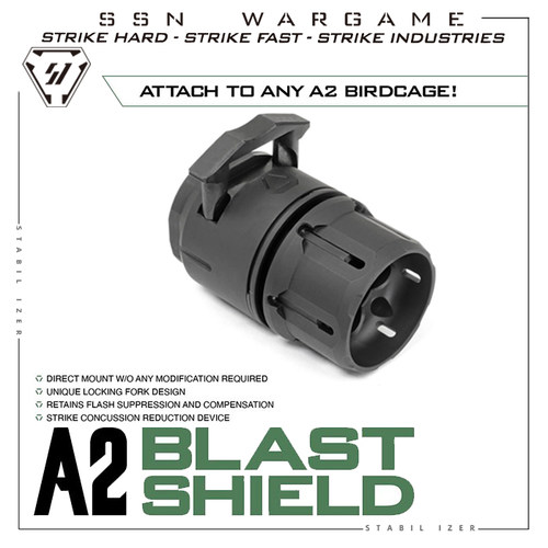 新品预告【SI 压迫者防爆盾】适配鸟笼A2火冒 配件 LDT ar15 精击