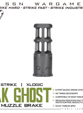 Strike【XLogic AK Ghost 火冒】ssn出品LDT AKA AKM 装饰 14逆牙