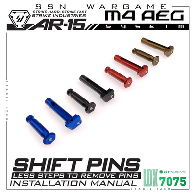 【SI 竞技快拆销钉】ssn LDT ATM ar15 m4金属 精击 机匣插销司骏