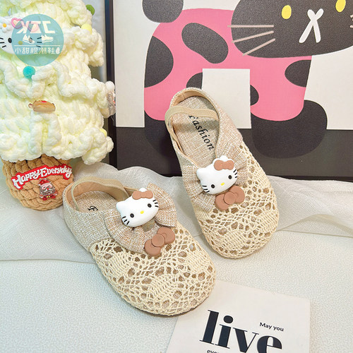 镂空孩包头凉鞋外穿夏日时尚儿童