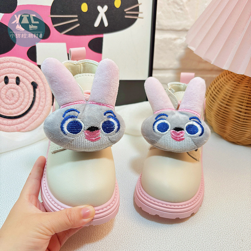 女童马丁靴儿童中大童靴子女款2025年新款鞋子公主单靴英伦风短靴