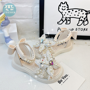 女童罗马凉鞋女款儿童夏天鞋子2026新款今年流行爆款百搭轻便舒适