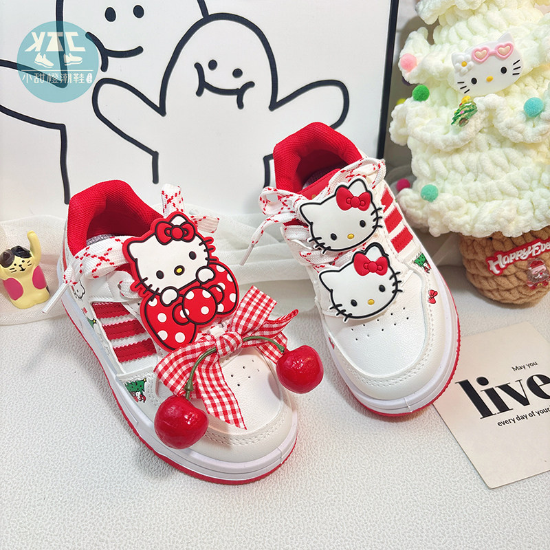 女童新年过年鞋子公主风2026新款宝宝女宝儿童小女孩穿的板鞋女款