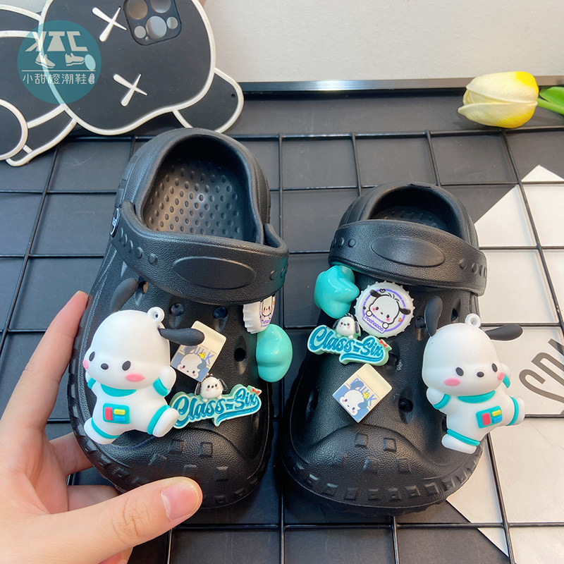 休闲男童夏季外穿轻便洞洞鞋拖鞋