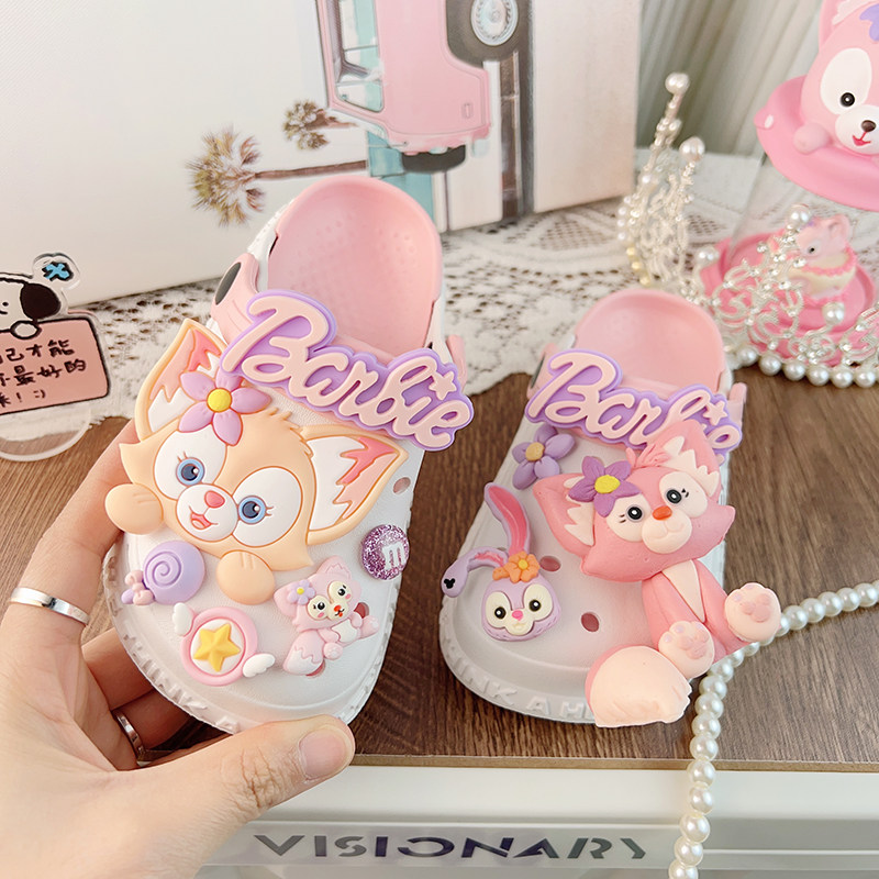 宝宝洞洞鞋夏季女宝女孩小童拖鞋防滑软底室内家居春秋秋季夏天秋