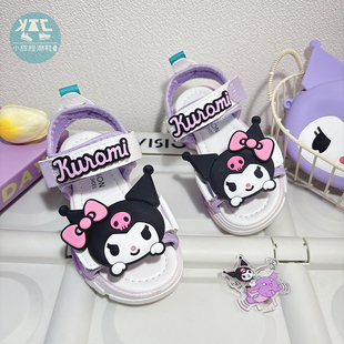 女童小孩运动凉鞋夏季2025新款高脚背宝宝鞋小童透气沙滩鞋可下水