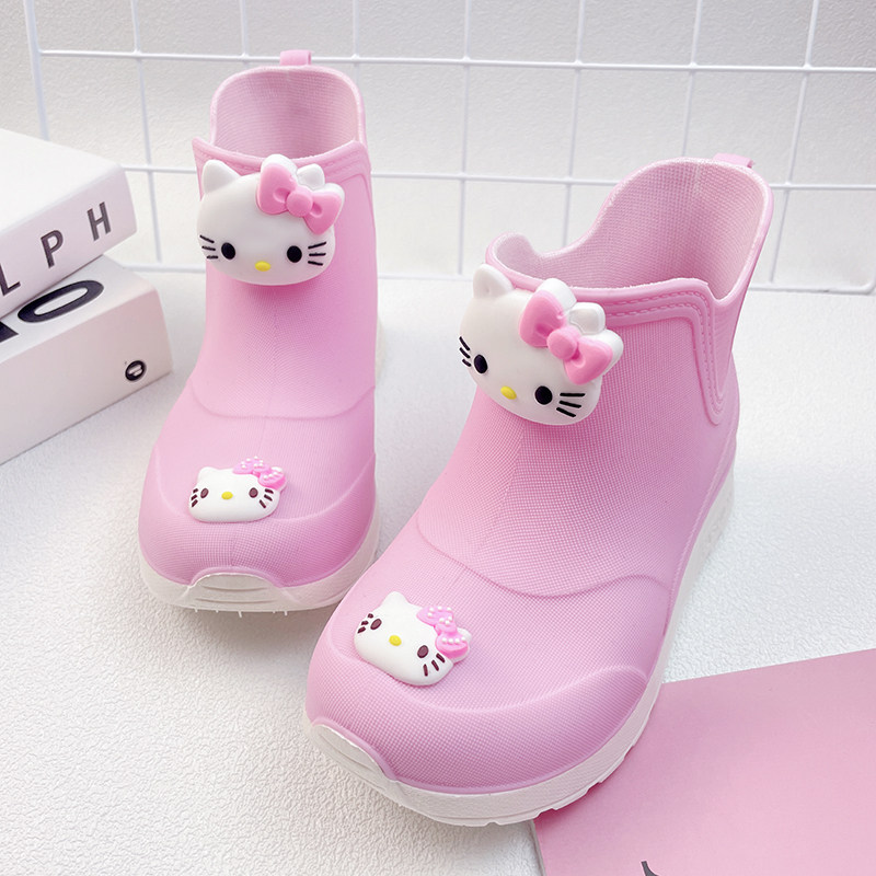 宝宝幼儿童雨靴加绒棉套内胆可拆卸女童防滑雨鞋2025新款水鞋胶鞋