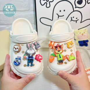 女童女孩洞洞鞋2026新款幼儿童可爱沙滩拖鞋静音超软软底防滑春款