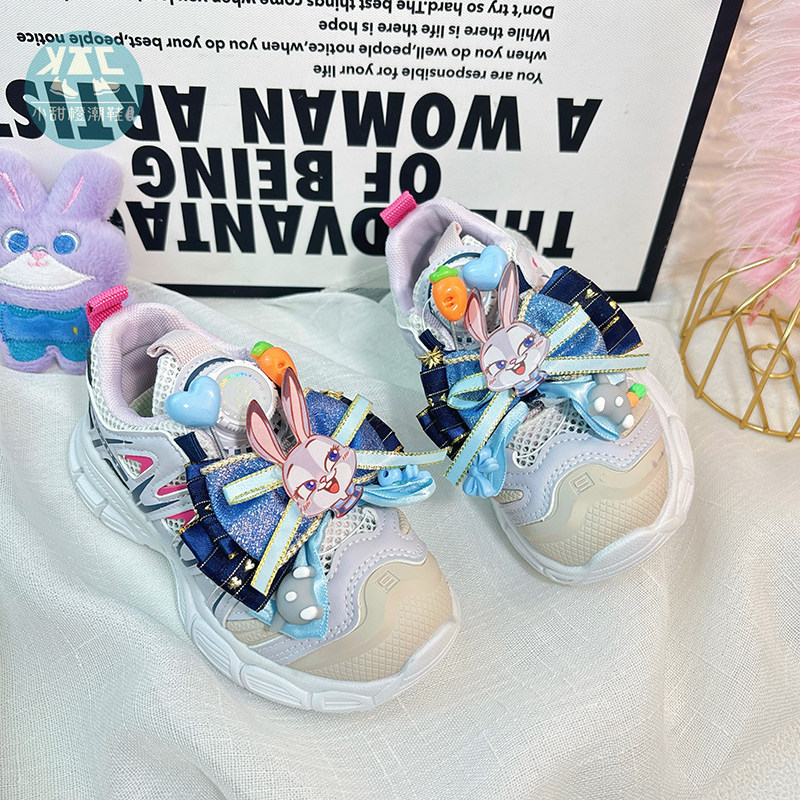 女童夏季运动鞋儿童网鞋老爹鞋2026新款春款夏款鞋子轻便跑步软底